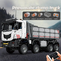 Thumbnail for Building Blocks MOC 19013 APP Heavy RC Pneumatic Dump Truck Bricks Toy Construction Set Toys - 2