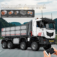 Thumbnail for Building Blocks MOC 19013 APP Heavy RC Pneumatic Dump Truck Bricks Toy Construction Set Toys - 8
