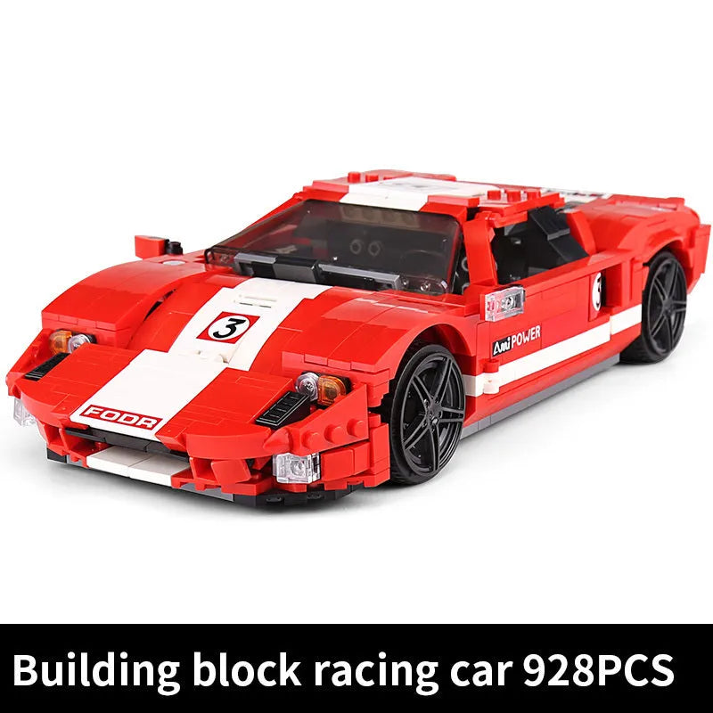 Building Blocks MOC 2005 Ford GT Racing Sports Car Bricks Toys 10001 - 1
