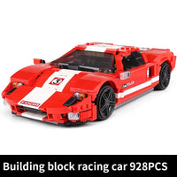 Thumbnail for Building Blocks MOC 2005 Ford GT Racing Sports Car Bricks Toys 10001 - 1
