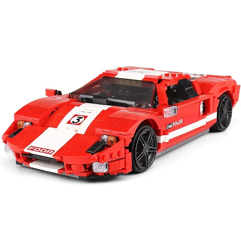 Building Blocks MOC 2005 Ford GT Racing Sports Car Bricks Toys 10001 - 4