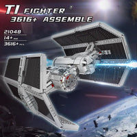 Thumbnail for Building Blocks MOC 21048 Star Wars UCS Tie Bomber Fighter Bricks Toys - 8