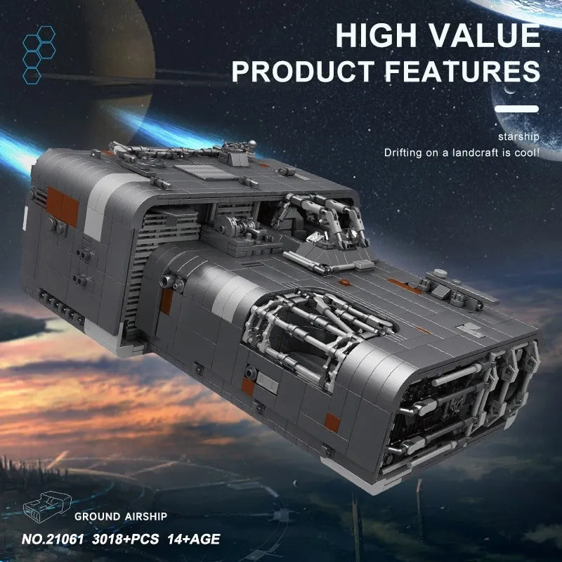 Building Blocks MOC 21061 Star Ship A-A4B Landflyer Spacecraft Bricks Toys Construction Set Toys - 8