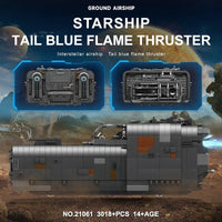 Thumbnail for Building Blocks MOC 21061 Star Ship A - A4B Landflyer Spacecraft Bricks Toys - 9