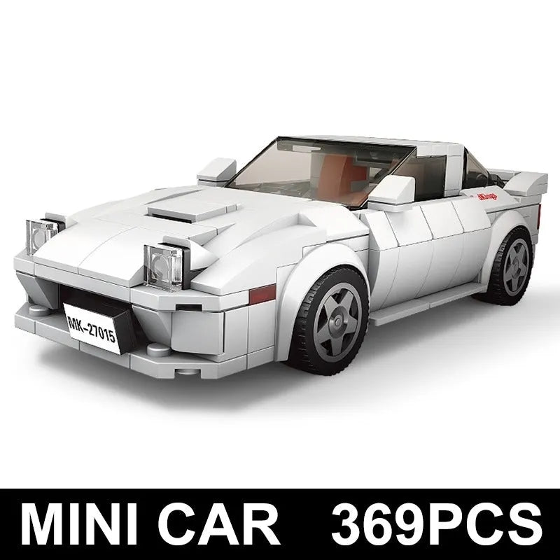 Building Blocks MOC 27015 Mini Mazda RX - 7 Supercar Sports Car Bricks Toy - 2