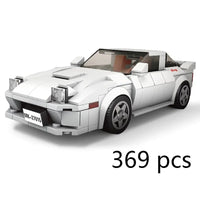 Thumbnail for Building Blocks MOC 27015 Mini Mazda RX - 7 Supercar Sports Car Bricks Toy - 1