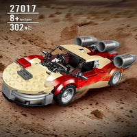 Thumbnail for Building Blocks MOC 27017 Mini Aland Airship Super Racing Car Bricks Toys Construction Set Toys - 2