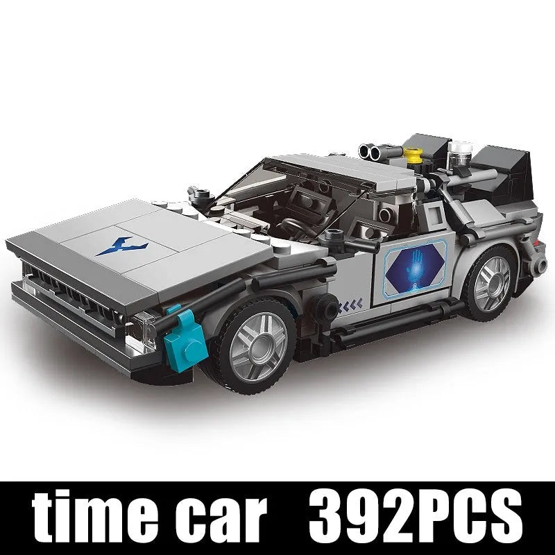 Building Blocks MOC 27019 Mini Delorean-12 Time Car Bricks Toys Construction Set Toys - 3