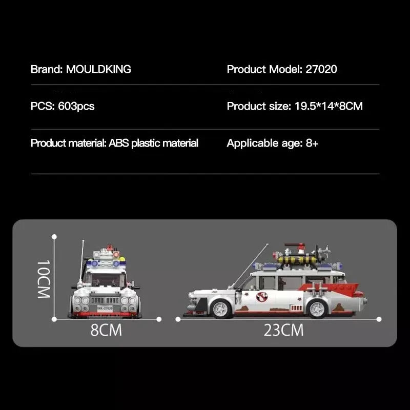 Building Blocks MOC 27020 Mini Famous Ghost Bus Car Kids Bricks Toy Construction Set Toys - 6