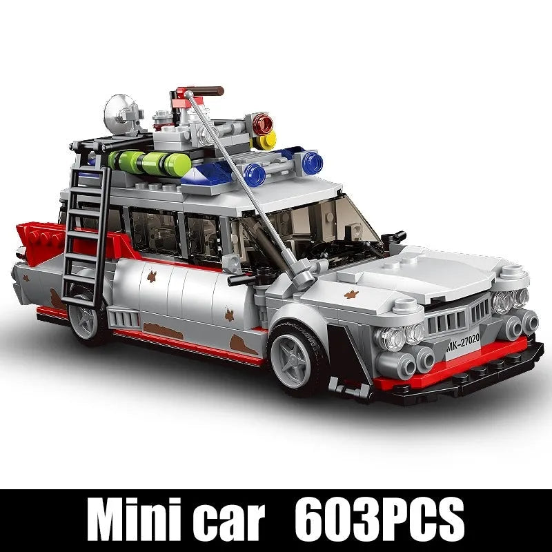 Building Blocks MOC 27020 Mini Famous Ghost Bus Car Kids Bricks Toy Construction Set Toys - 1