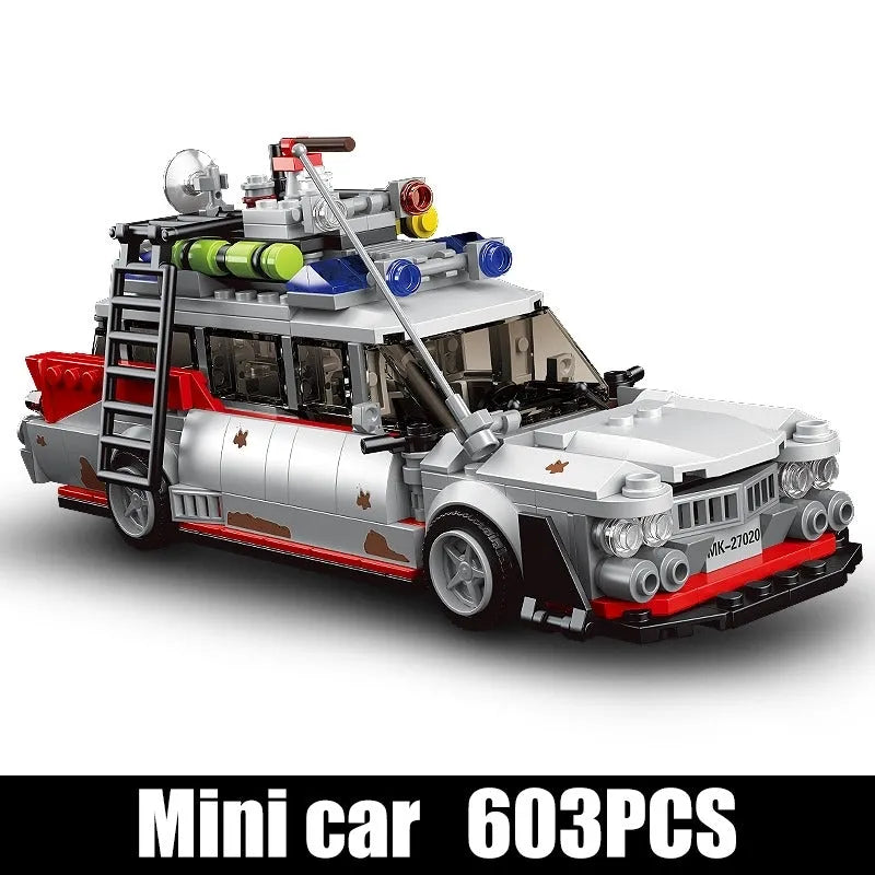 Building Blocks MOC 27020 Mini Famous Ghost Bus Car Kids Bricks Toy - 1
