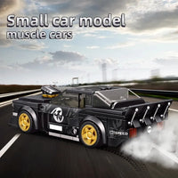 Thumbnail for Building Blocks MOC 27024 Mini 1965 Muscle Mustang Racing Car Bricks Toys - 10