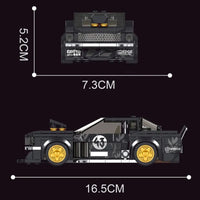 Thumbnail for Building Blocks MOC 27024 Mini 1965 Muscle Mustang Racing Car Bricks Toys - 7