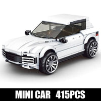 Thumbnail for Building Blocks MOC 27025 Mini Off Road Porsche Cayenne SUV Car Bricks Toys - 2