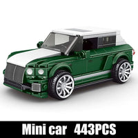 Thumbnail for Building Blocks MOC 27026 Mini Coupe Classic Sports Car Bricks Toys - 1