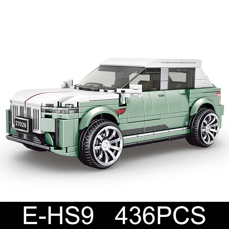 Mini Hongwei Mini Hong Qi HS9 Racing Super Car Building Blocks