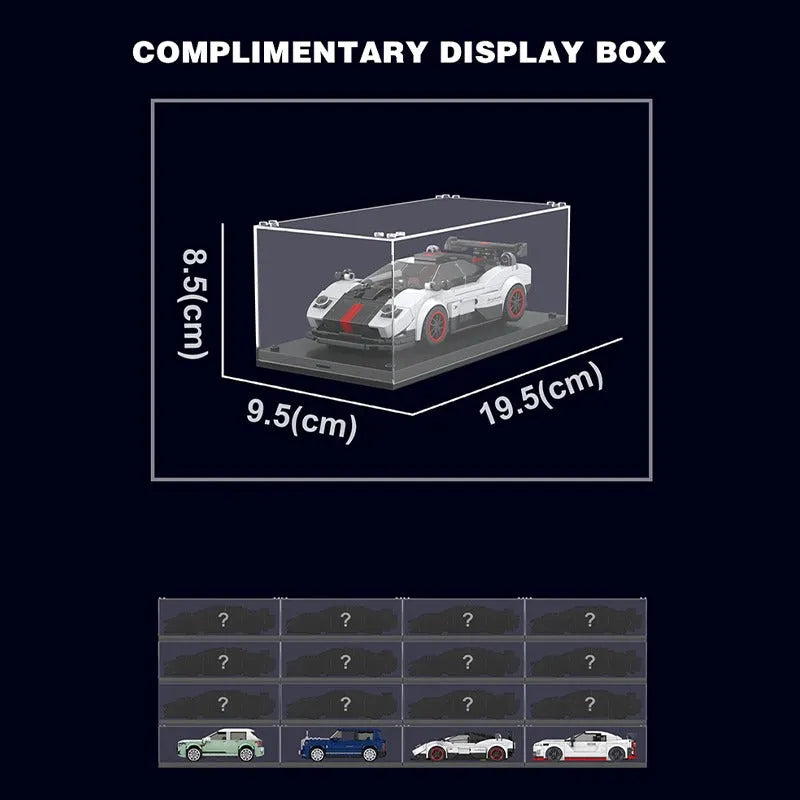 Building Blocks MOC 27030 Mini Zonda No Wind Racing Super Car Bricks Toys Construction Set Toys - 4