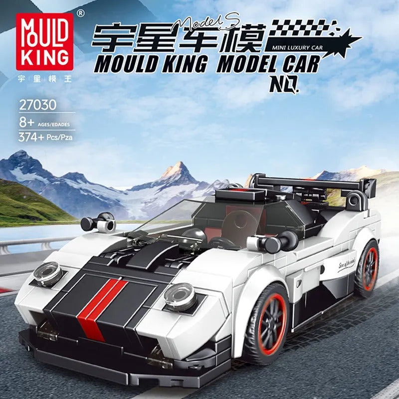 Building Blocks MOC 27030 Mini Zonda No Wind Racing Super Car Bricks Toys - 2