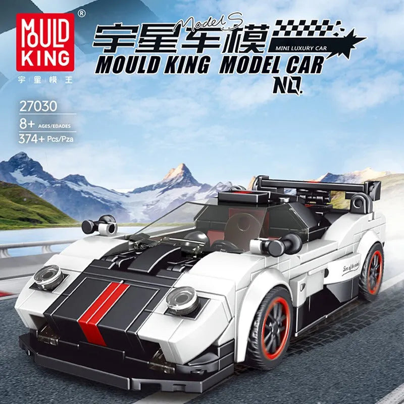 Building Blocks MOC 27030 Mini Zonda No Wind Racing Super Car Bricks Toys Construction Set Toys - 2