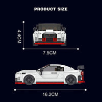 Thumbnail for Building Blocks MOC 27031 Mini GTR Racing Super Car Bricks Toys Construction Set Toys - 3