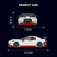 Thumbnail for Building Blocks MOC 27031 Mini GTR Racing Super Car Bricks Toys - 3