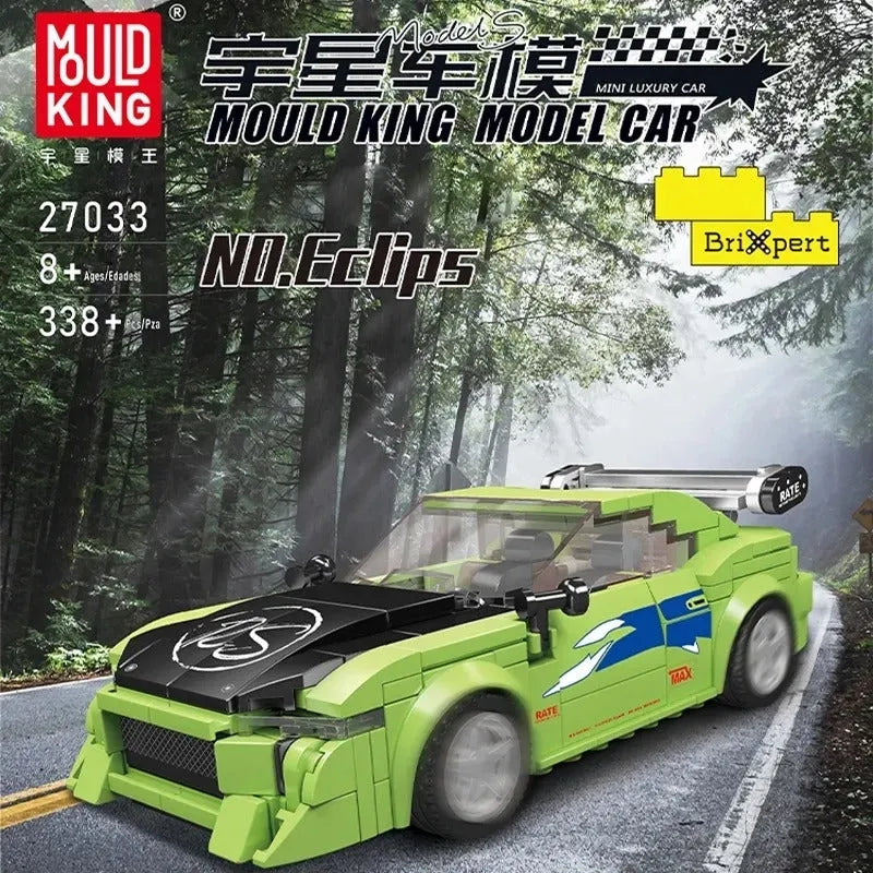 Building Blocks MOC 27033 Mini Eclipse Super Racing Car Bricks Toy - 1