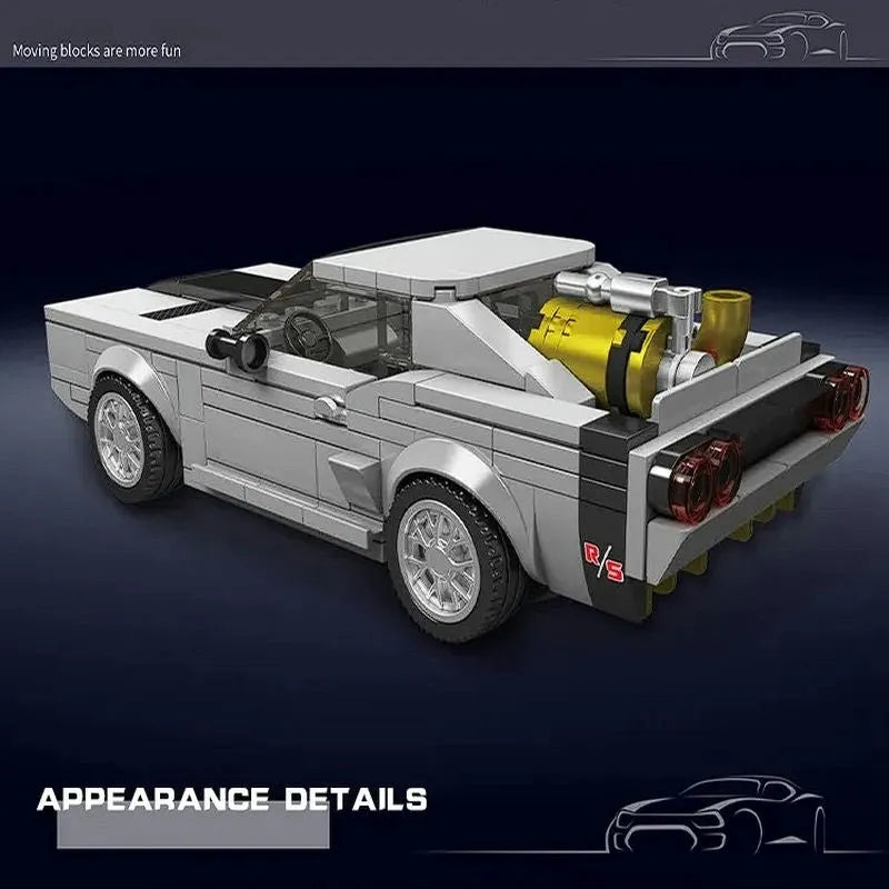 Building Blocks MOC 27035 Mini Classic Charger Racing Car Bricks Toy Construction Set Toys - 4
