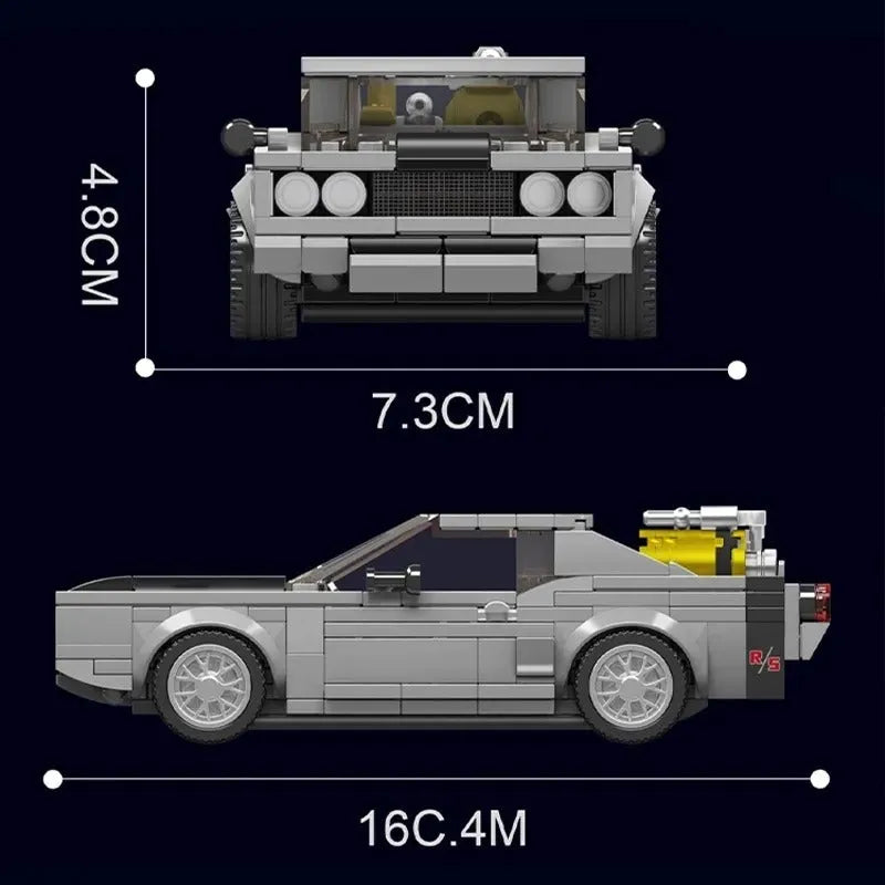 Building Blocks MOC 27035 Mini Classic Charger Racing Car Bricks Toy - 2