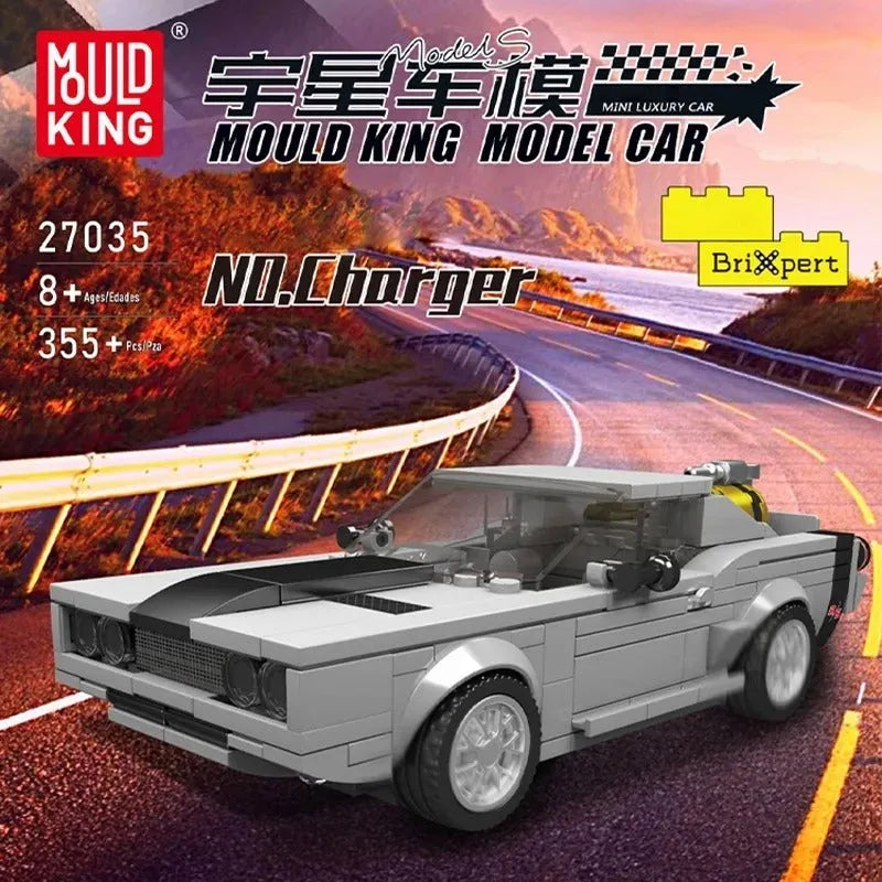 Building Blocks MOC 27035 Mini Classic Charger Racing Car Bricks Toy - 1