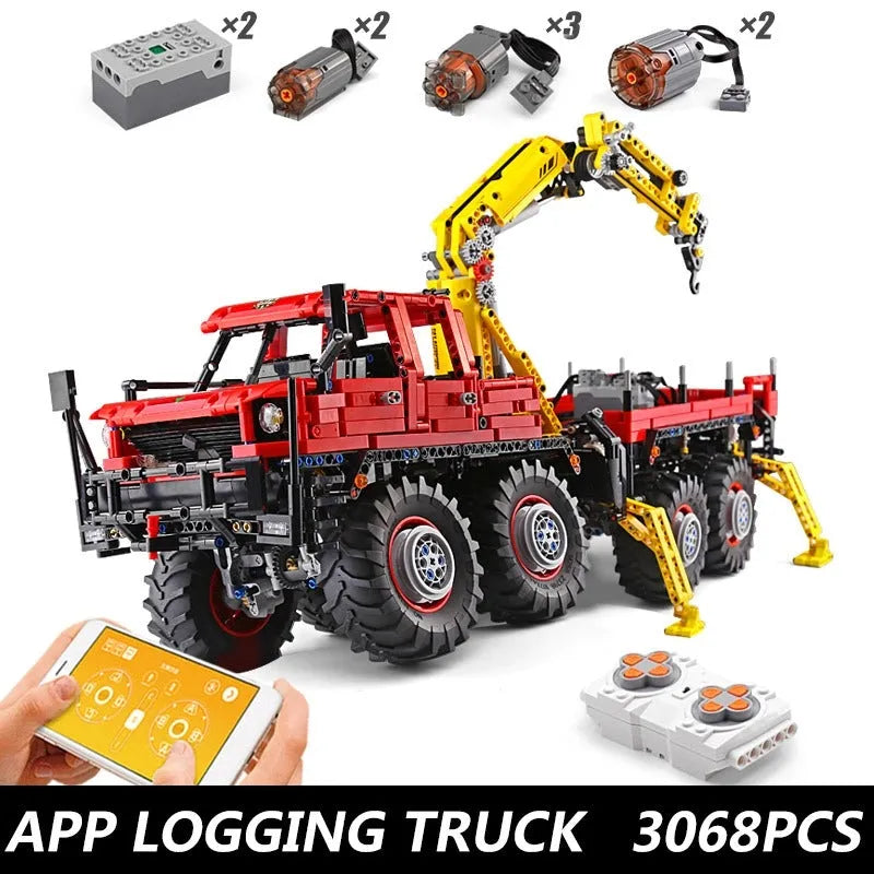 Building Blocks MOC APP Motorized Articulated Off - Road Truck Bricks Toy 13146 - 2
