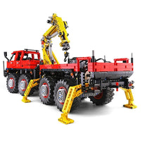 Thumbnail for Building Blocks MOC APP Motorized Articulated Off - Road Truck Bricks Toy 13146 - 9