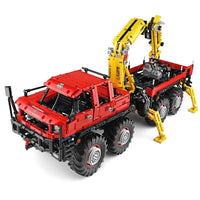 Thumbnail for Building Blocks MOC APP Motorized Articulated Off-Road Truck Bricks Toy 13146 Construction Set Toys - 11