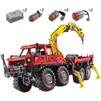 Thumbnail for Building Blocks MOC APP Motorized Articulated Off - Road Truck Bricks Toy 13146 - 1