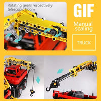 Thumbnail for Building Blocks MOC APP Motorized Articulated Off-Road Truck Bricks Toy 13146 Construction Set Toys - 7