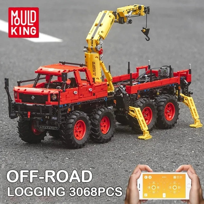 Building Blocks MOC APP Motorized Articulated Off - Road Truck Bricks Toy 13146 - 4