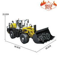Thumbnail for Building Blocks MOC APP Motorized Pneumatic loader Truck Excavator Bricks Toy - 9