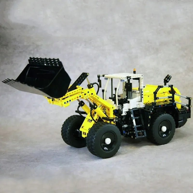 Building Blocks MOC APP Motorized Pneumatic loader Truck Excavator Bricks Toy - 11