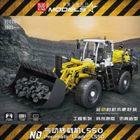 Thumbnail for Building Blocks MOC APP Motorized Pneumatic loader Truck Excavator Bricks Toy - 3