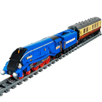 Thumbnail for Building Blocks MOC APP Motorized RC Class A4 Pacific Mallard Train Bricks Toy Construction Set Toys - 9