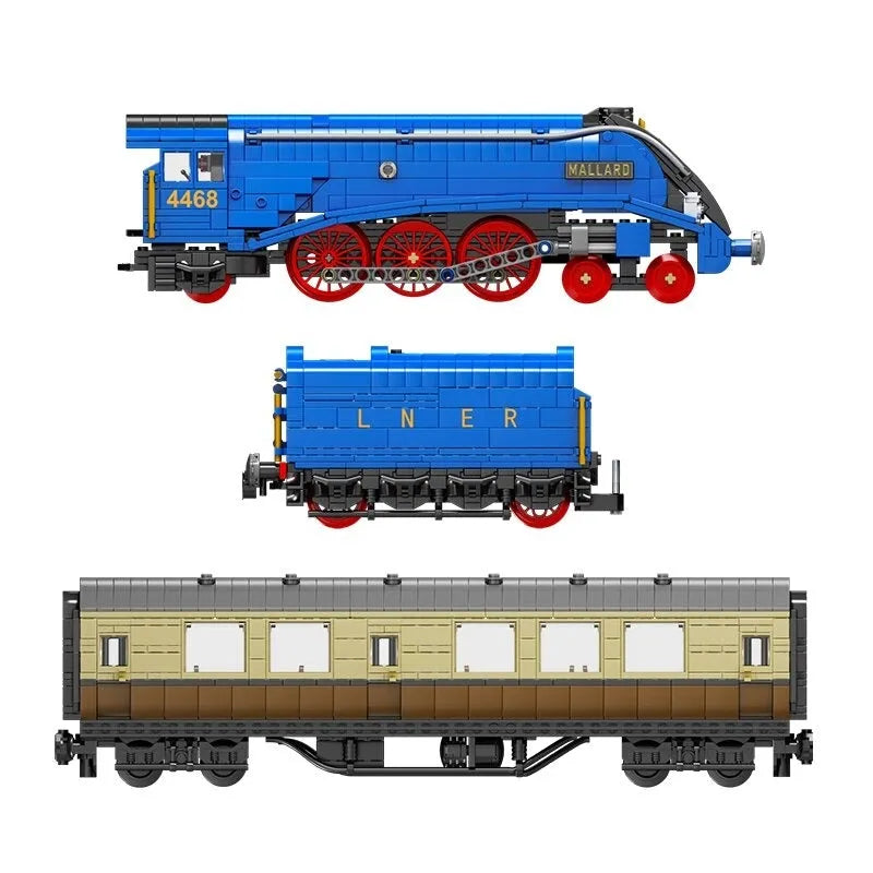 Building Blocks MOC APP Motorized RC Class A4 Pacific Mallard Train Bricks Toy Construction Set Toys - 8
