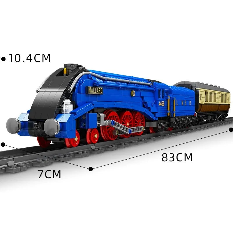 Building Blocks MOC APP Motorized RC Class A4 Pacific Mallard Train Bricks Toy - 7