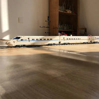 Thumbnail for Building Blocks MOC APP Motorized RC CRH2 High-Speed Train Bricks Toy - 12