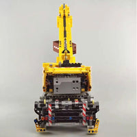 Thumbnail for Building Blocks MOC APP Motorized RC Heavy Mobile Lift Crane Truck Bricks Toy Construction Set Toys - 12