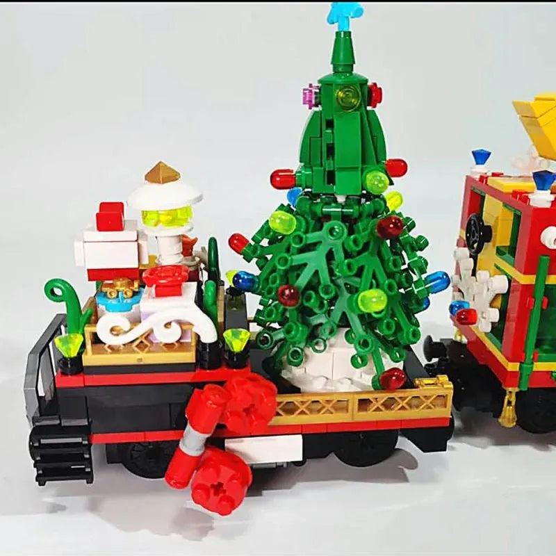 Building Blocks MOC APP Motorized RC Magic Christmas Train Bricks Toy - 13
