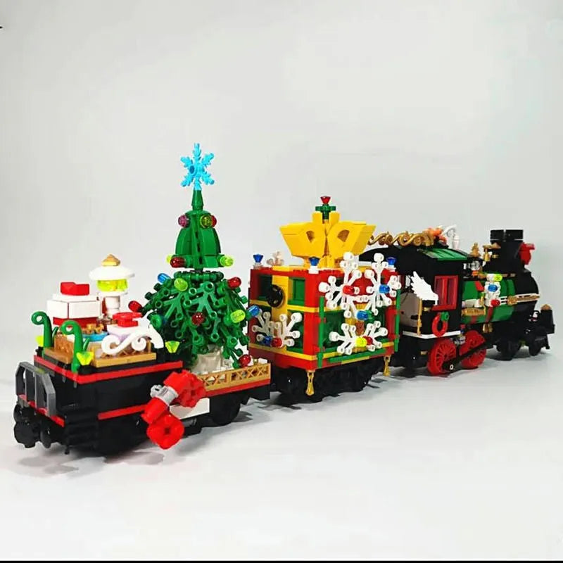 Building Blocks MOC APP Motorized RC Magic Christmas Train Bricks Toy - 18