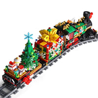 Thumbnail for Building Blocks MOC APP Motorized RC Magic Christmas Train Bricks Toy - 9
