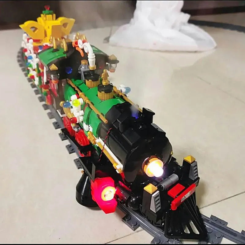 MOC APP Motorized RC Magic Christmas Train Bricks Toy