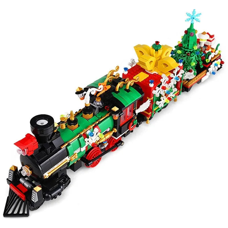 Building Blocks MOC APP Motorized RC Magic Christmas Train Bricks Toy - 7