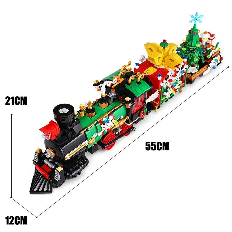 Building Blocks MOC APP Motorized RC Magic Christmas Train Bricks Toy - 11