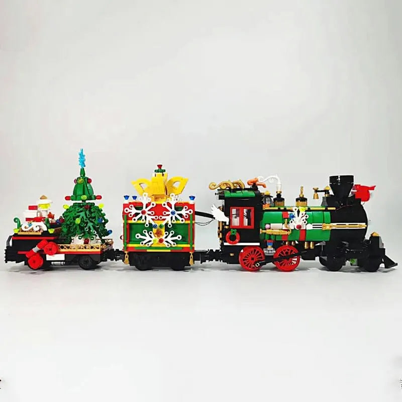Building Blocks MOC APP Motorized RC Magic Christmas Train Bricks Toy - 16